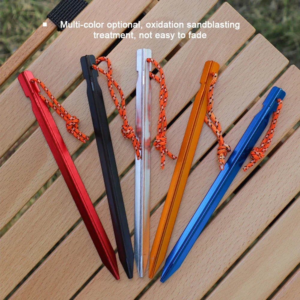 1Pc Camping Tent Pegs Stakes Nails for Hard Snow Floor Outdoor Accessories Shelter Equipment Supplies Hiking Tourist Ground Peg
