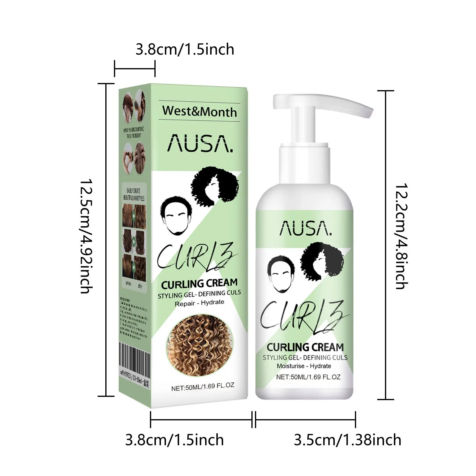 Protein Curl Bouncer Qualitative Essence, Hair Care, Moisturizing Volume Long Lasting Styling, Suitable for Post-Perm Care, Chri