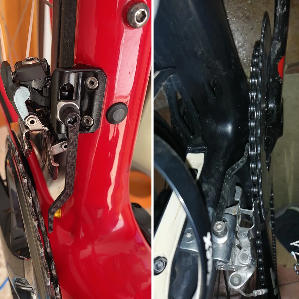 Universal Road Bike Chain Anti-Drop Stabilizer with Screws  Ultra-Lightweight Carbon Fiber Bicycle Chain Guide Protector - AliExpress