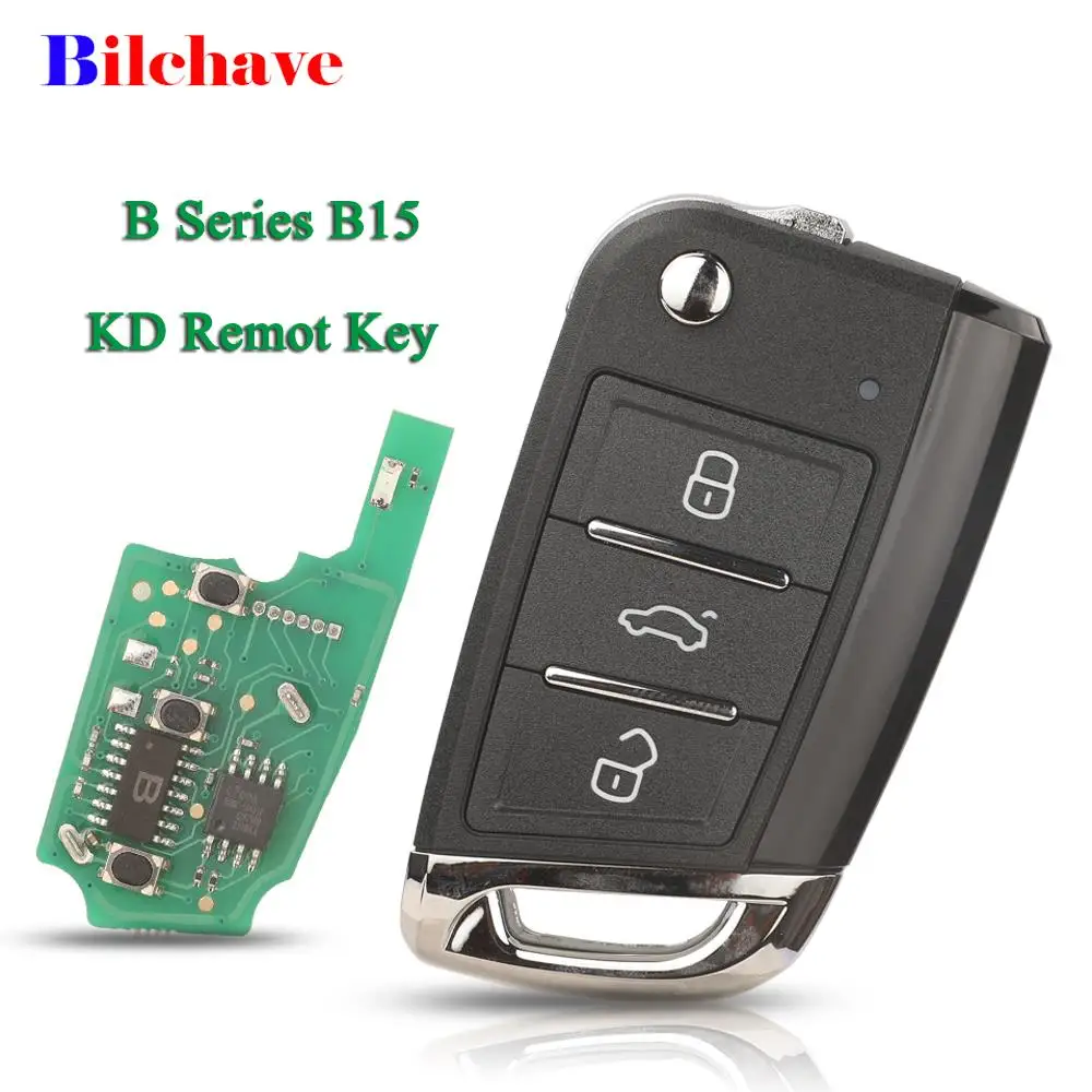 

jingyuqin Universal KD B series B15 key remote control for VW MQB style for KD900 KD900 uURG200 KD-X2 mini KD 3 buttons
