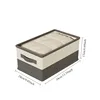 2pcs/set Non-Woven Fabric Storage Box - Foldable Clothes Organizer for Home Bedding & Wardrobe Clothing storage basket 5