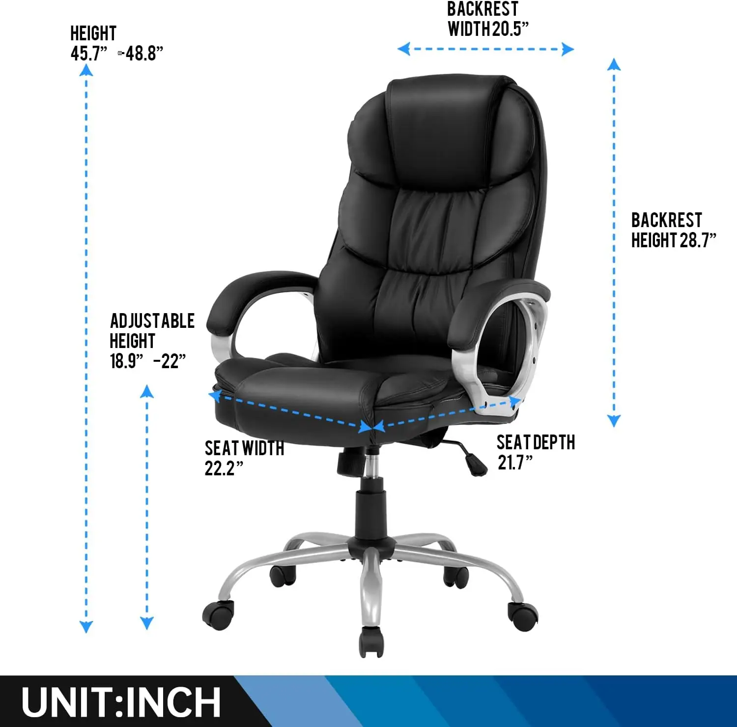 Chair lumbar support black