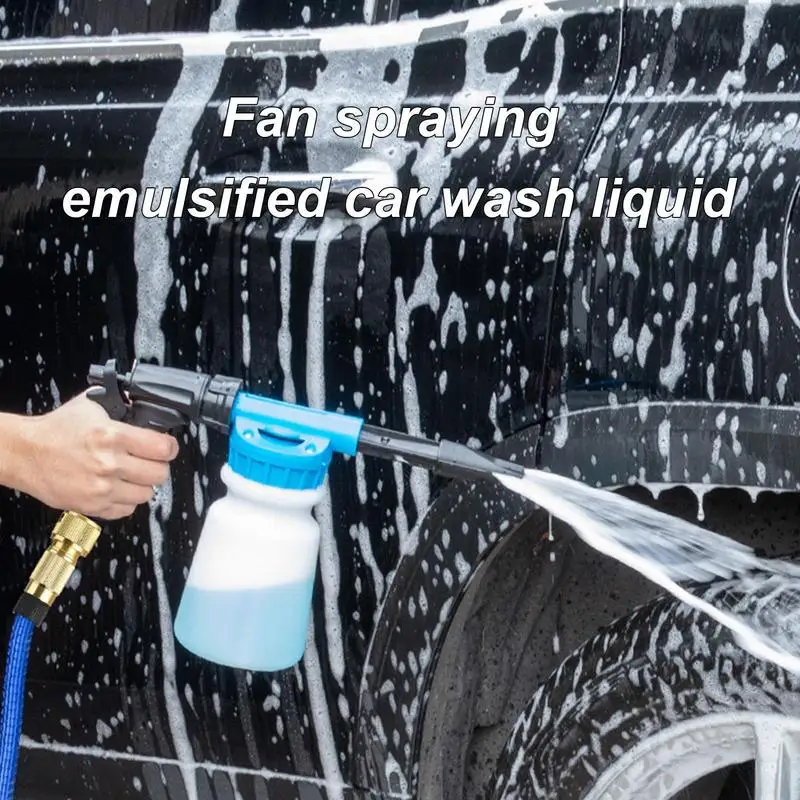 Foam Cannon for Hose Garden Foaming Sprayer 1L Handheld Pressurized Soap Foam Cannon Garden Hose Washer Accessories for Men 3