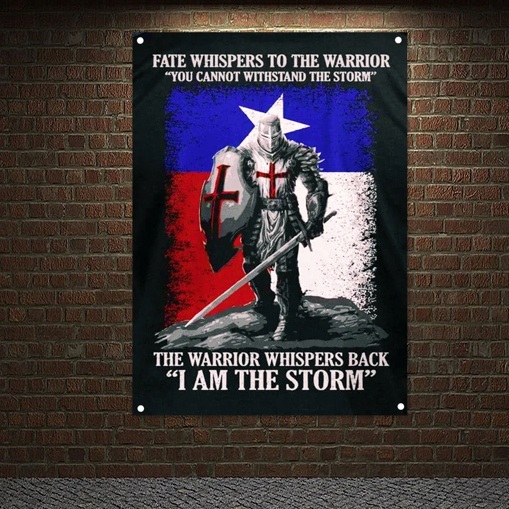 

Ancient Cross Legion Banners Flags Wall Art Knights Templar Posters Wall Hanging Ornaments Mural Canvas Painting Home Decor E4