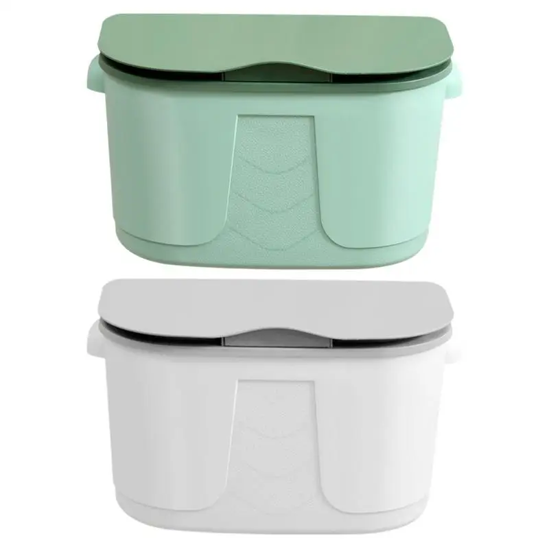 

Wall Mounted Cabinet Door Trash Can Counter Waste Compost Bin With Lid Easy To Use Versatile Usage For Kitchen Accessories