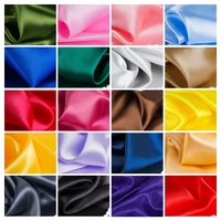 28 Colors of Polyester Solid Satin Fabric for Wedding Dress Fashion DIY Craft Costumes Decorations Fabrics by Meters Promotion