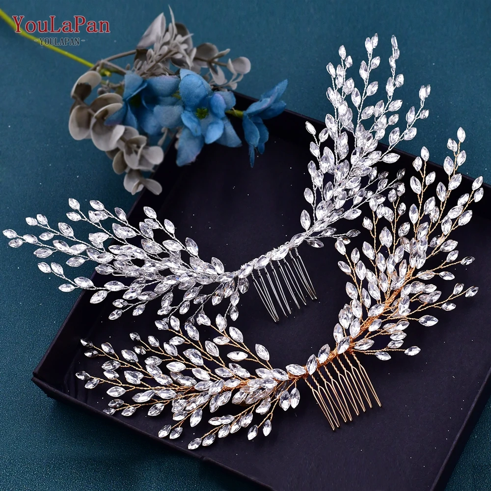 YouLaPan HP276 Rhinestone Wedding Comb Women Hair Accessories Bridal Hair Clips Head Jewelry for Party Bride Girl Headpiece