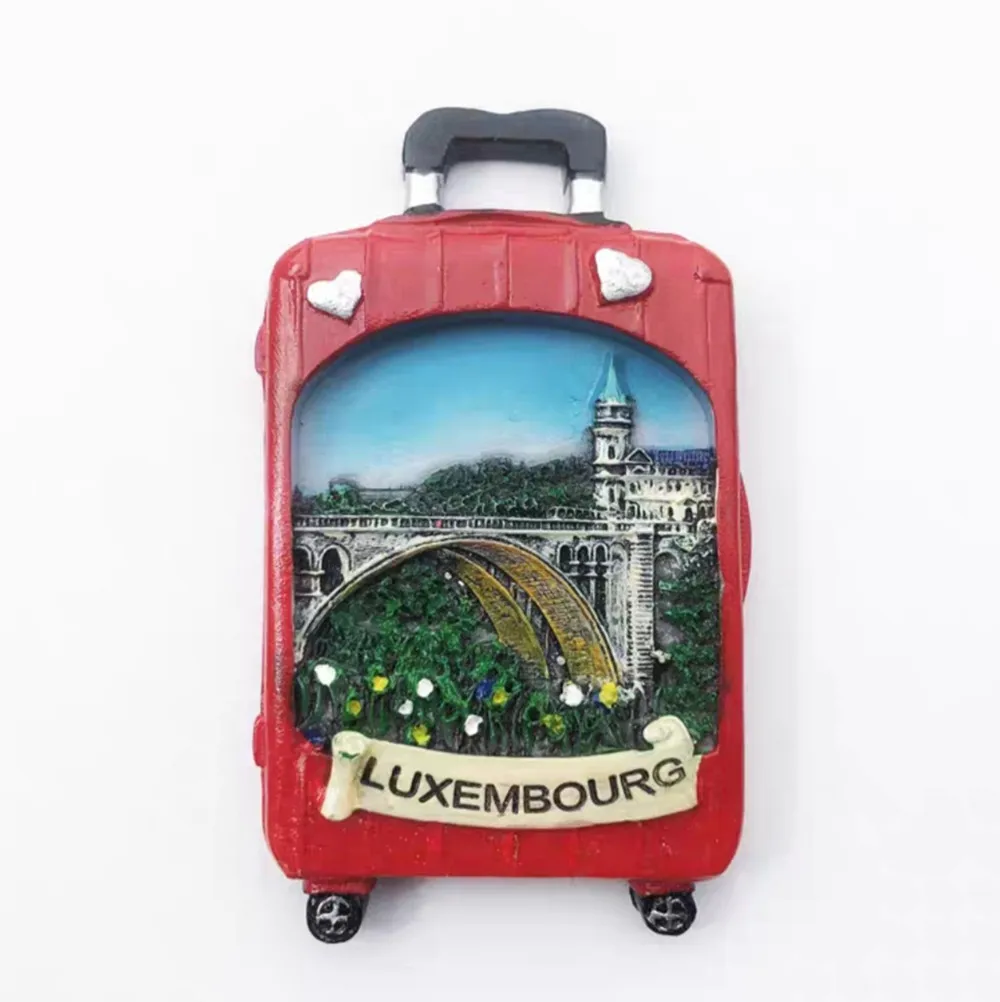 Europe Luxembourg 3D Fridge Magnets Tourism Souvenir Refrigerator Magnets Sticker Collection Handicraft Decoration Articles magnetic fridge magnets magnetic sticker magnetic fridge stickers refrigerator decor