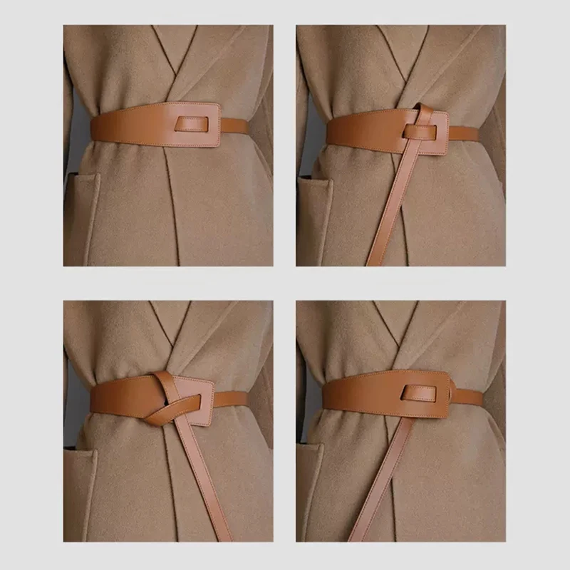Ladies Leather Belt Bow Knot Belt Fashion Minimalist Ins Style Multicolor  Thin Suit Dress Decorative Luxury Brand Designer Belt - AliExpress