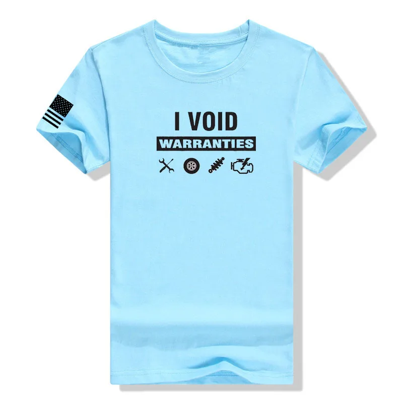 I Void Garanzia Divertente Meccanico Garage Automotive Off-Road Race T-Shirt Abbigliamento Uomo