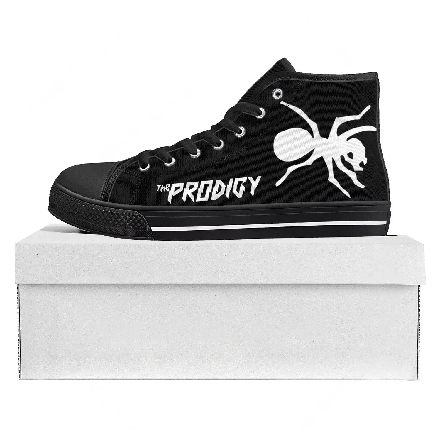 The Prodigy Rock Band Punk High Top High Quality Sneakers Mens Womens Teenager Canvas Sneaker Casual Couple Shoes Custom Shoe 2