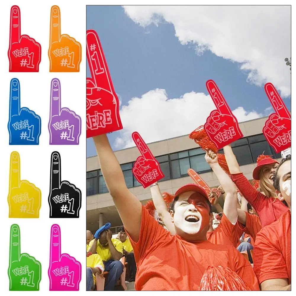 

1Pcs Cheerleading Inspiring Giant Foam Finger Foam EVA Cheering Hand Large Atmosphere Cheering Event Foam Gloves