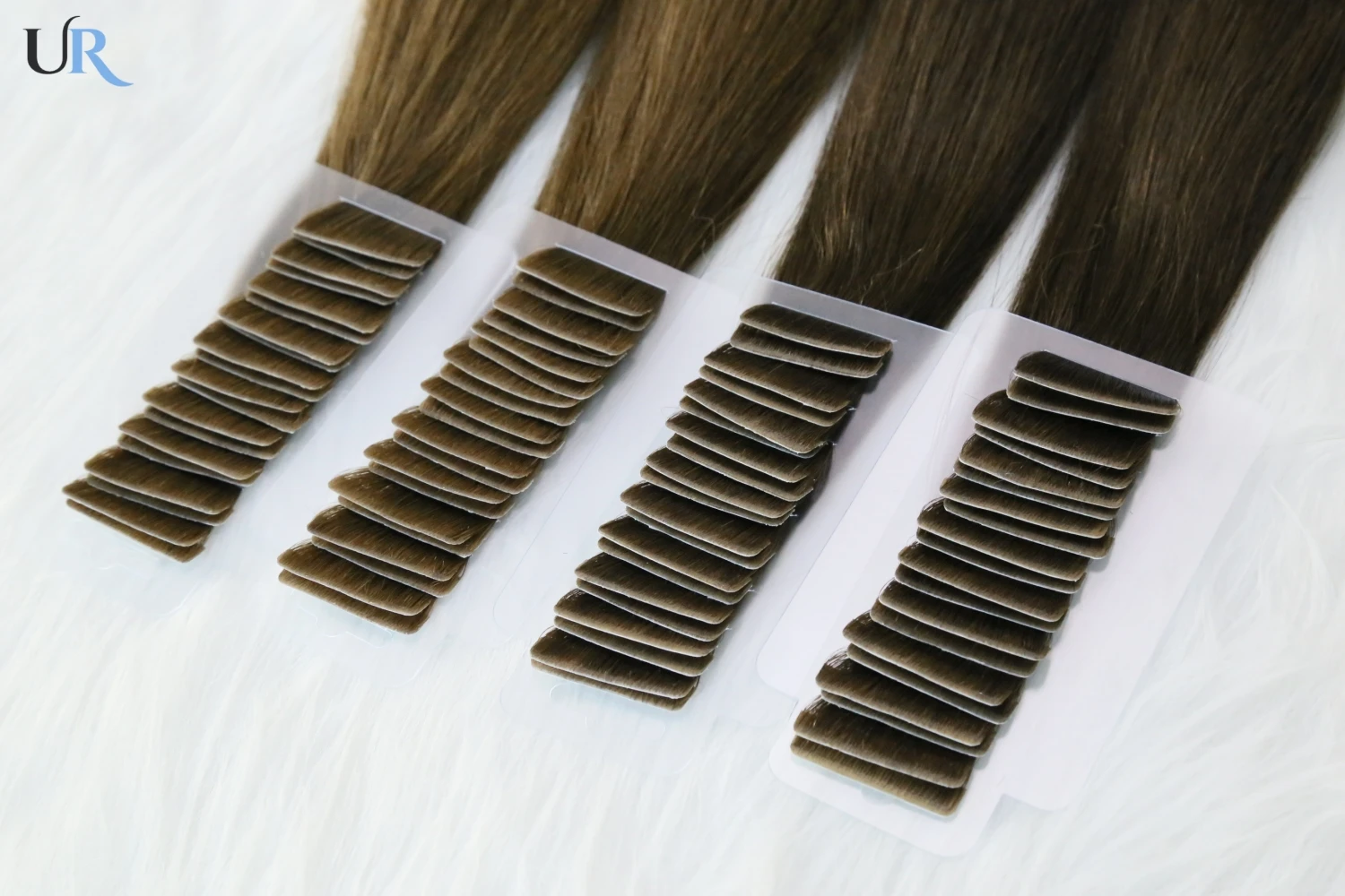 Injection Skin Hair Extensions Tape In Human Hair Extension Bonded Capsules Microlink Capsules Natural Straight 20Pcs