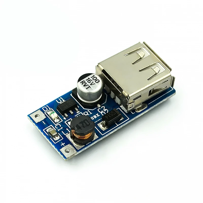 

5PCS DC-DC boost module (0.9V~5V) boosts 5V 600MA USB boost circuit board for mobile power boost