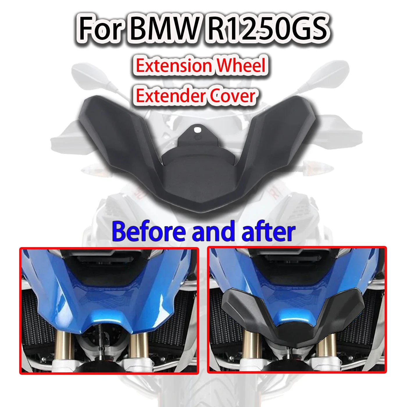 For BMW R1250GS LC ADV R 1250 GS HP Motorcycle Stickers Decal Adventure Front Beak Fairing Extension Wheel Extender Cover