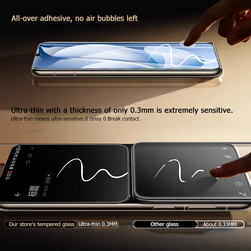 Premium Black Tempered Glass Screen Protector (1-4 Pack)