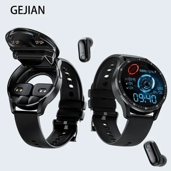 GEJIAN X7 Headset Smart Watch TWS Two In One Wireless Bluetooth Dual Headset Call Health Monitor Sport Music Smartwatch 2023 New 1