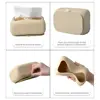 New Silicone Suction Cup Tissue Box Large Capacity Desktop Tissue Drawer Anti-Wear Super Soft Durable Car Tissue Box 4