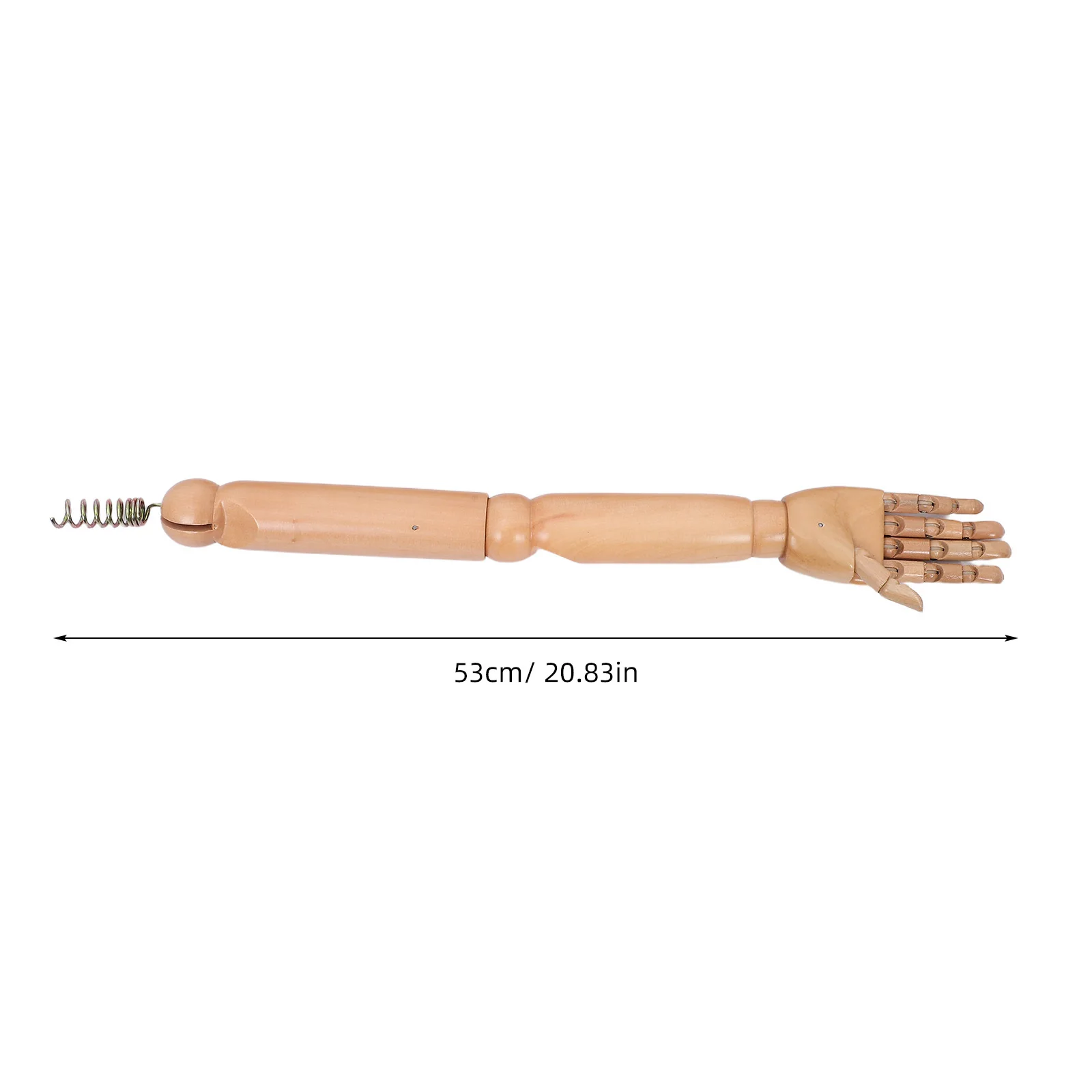 1 paio di manichini in legno di ricambio per giunti flessibili, accessori per display a mano pieghevoli realistici, bracci per manichino - immagine 3