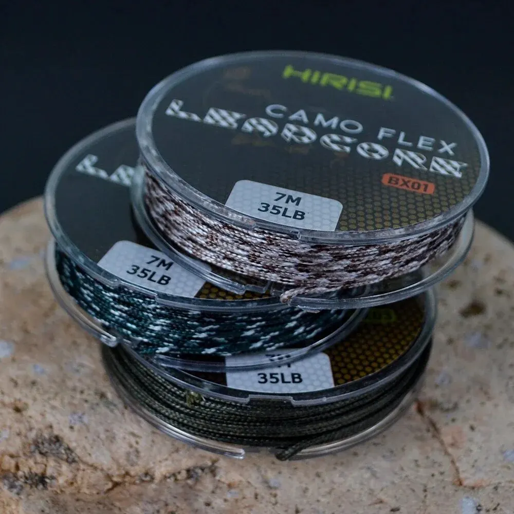 Braided Leadcore Carp Fishing Tackle Line - 35LB, 7M, 3 Colors