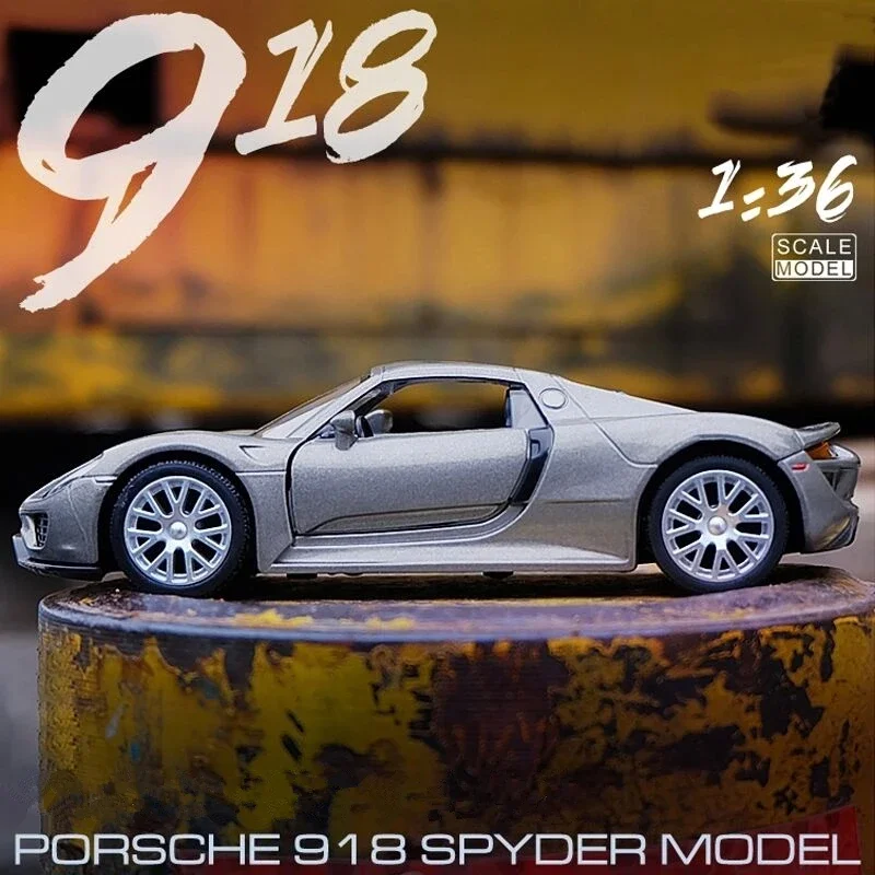 

1:36 Porsche 918 Sports Car Alloy Model Diecast Toy Vehicles Metal Toy Car Model High Simulation Collection Kids Toy Gift A37