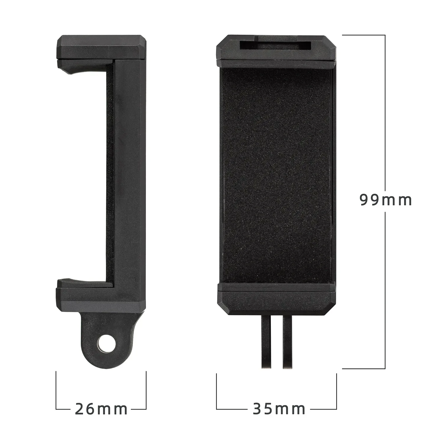 Phone Holder Clip Bracket Adapter for Smartphone Iphone Huawei Samsung Tripod 1/4 Inch Nut Hole Gopro Selfie Stick Accessories