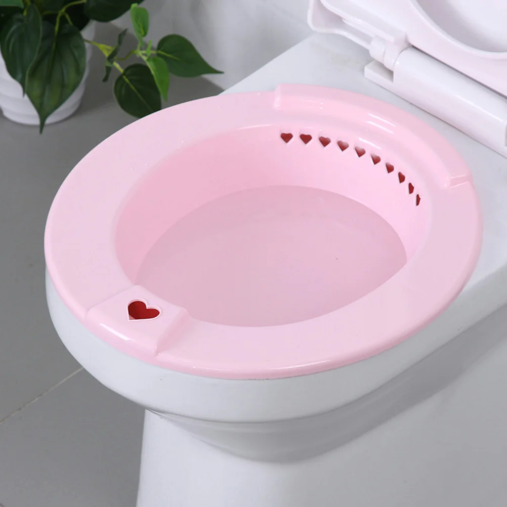 2 Pcs Plastic Sitz Bath Portable Tub Basin for Pregnant Women Hip Bath Toilet Bidet Home Nursing Hot