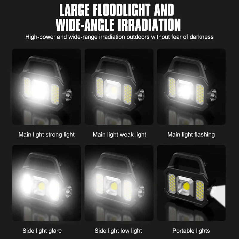 LED-Taschenlampe xhp100 9-Core super helle wiederauf ladbare  Doppelkopf-Suchscheinwerfer Handheld xhp 70,2 Arbeits scheinwerfer Flutling