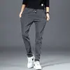 Men's Slim Fit Straight Leg Jeans Elastic Waist Casual Trousers Spring Autumn New Sle Wear Resistant Anti Dir