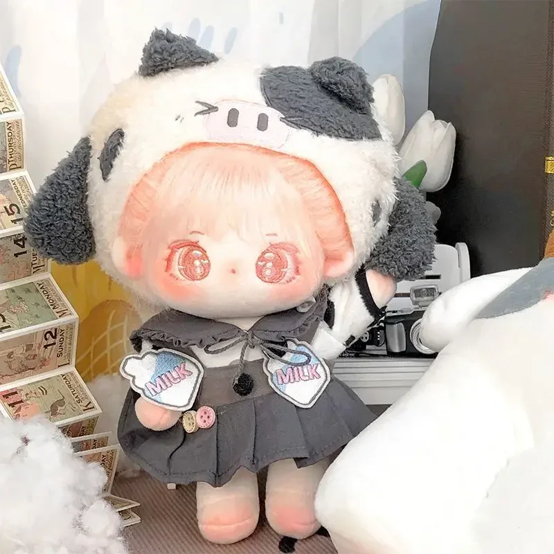 

20cm cotton doll clothes in stock, cute cow set, no baby included
