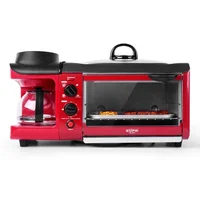 Three-in-one Multifunctional Breakfast Machine Home Toast Toaster With Grill Tray Coffee Maker Bread Maker 1