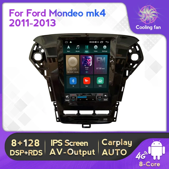 128GB 10.4 Tesla Screen CarPlay For Ford Mondeo MK4 2011 - 2013 Car GPS  Multimedia Android 12 Radio Stereo Navi Player HeadUnit - AliExpress