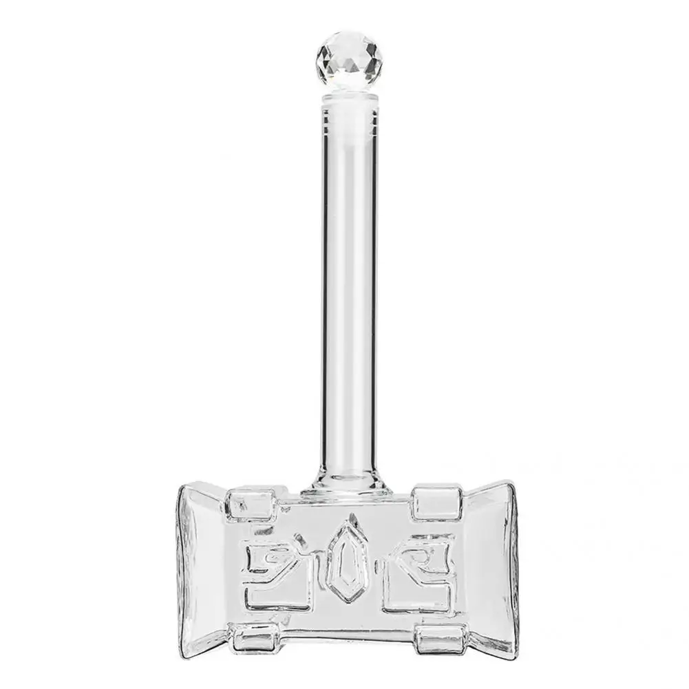 

Glass Hip Flask Hammer Shaped for Bar Creative Wine Bottle Clear for Bar