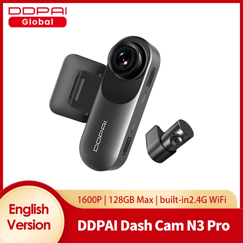 DDPAI Dash Camera Mola N3 Pro  Driving Vehicle Cam Wifi Smart Connect Car Recorder 1600P HD