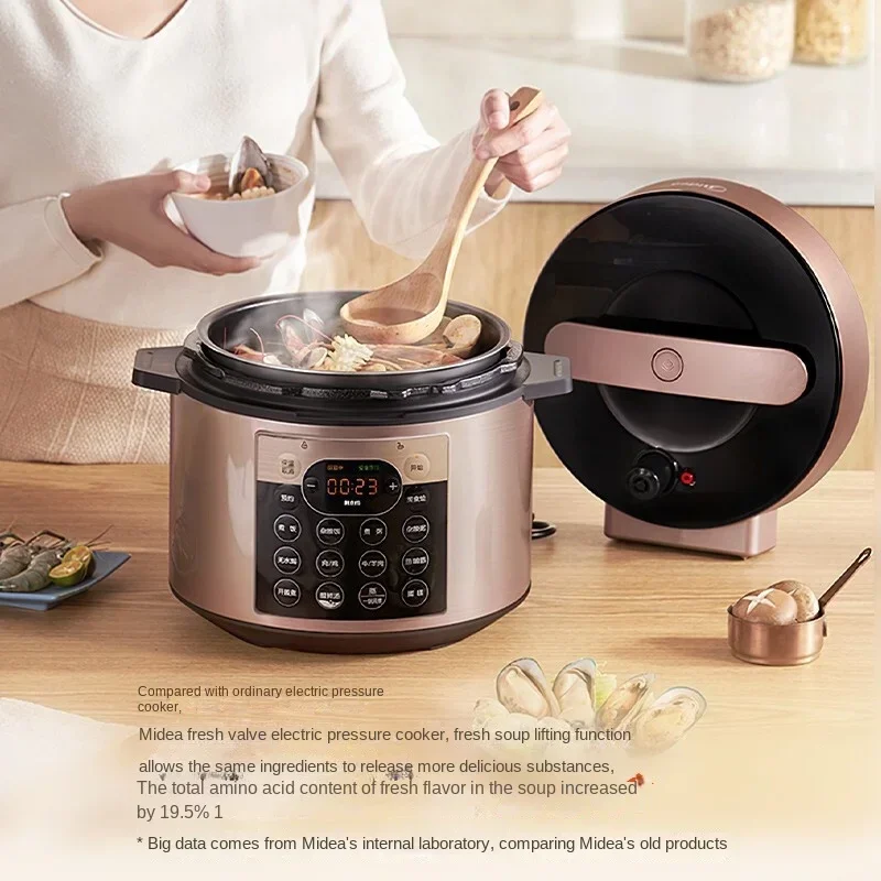 Electric pressure cooker YL50Q3-451 double pot household 5L precision controlled heat 70Kpa high-pressure fast cooking 3
