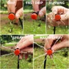 Micro Drip Irrigation System Portable 20M Automatic Watering with Adjustable Drippers Misting Watering Kits Garden Hose 5