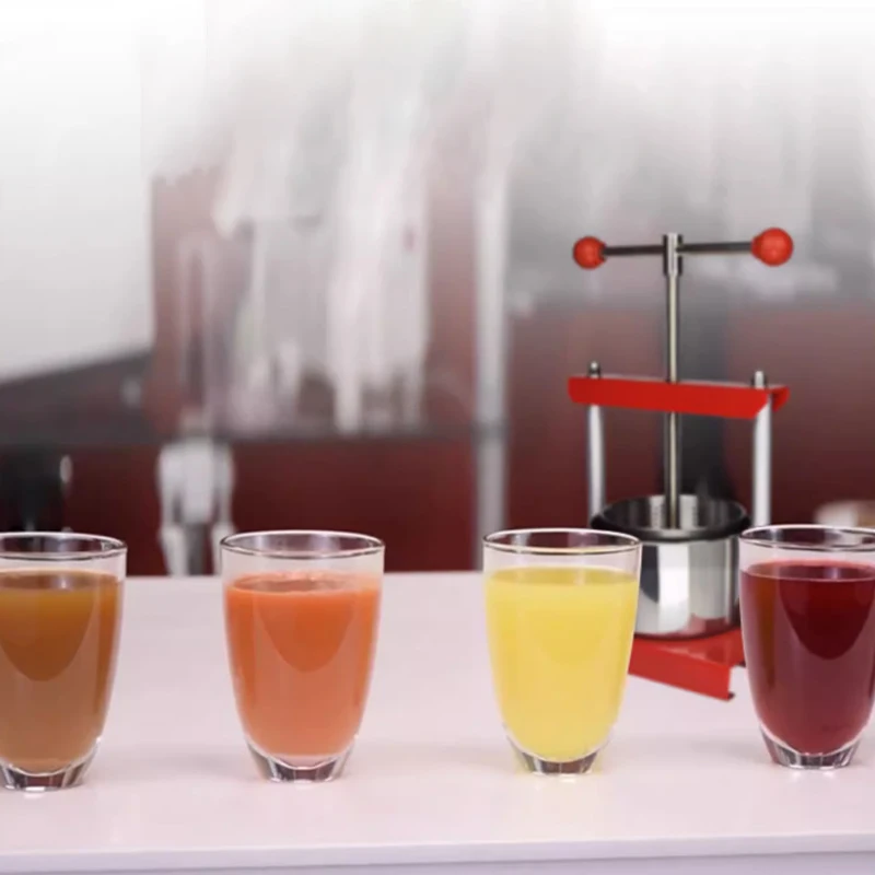 Household Manual Fruit Wine Press Machine 6L Grape Berry Apple Juice Pressing Vegetable Dehydrating Machine Commercial 6