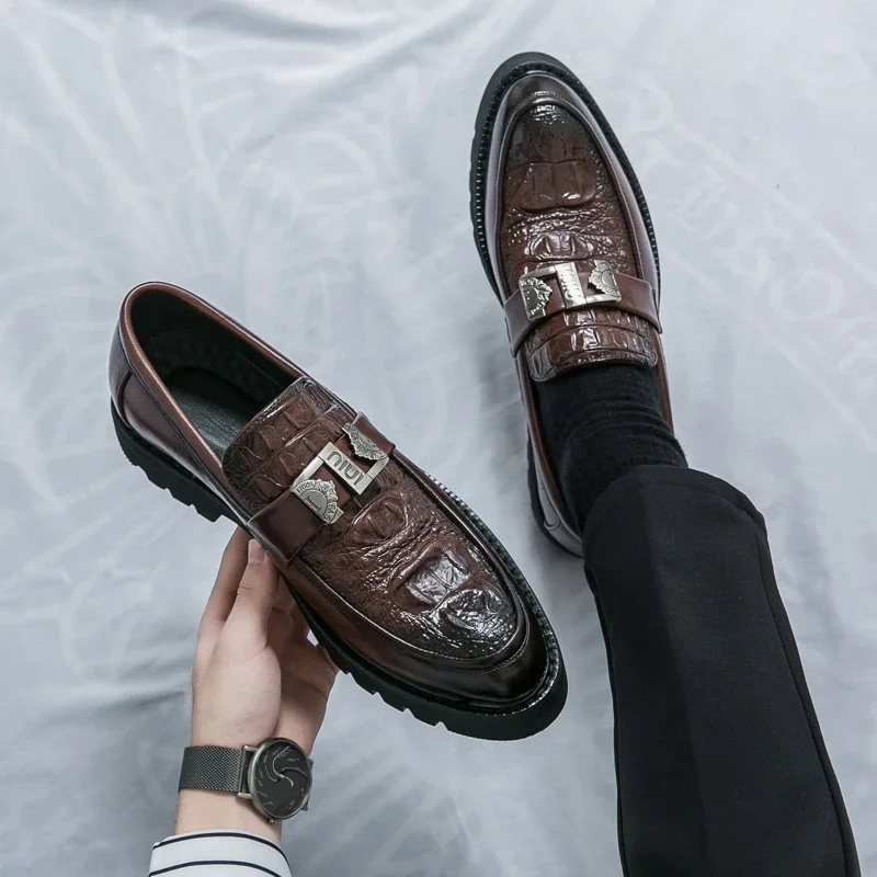 Sb6595440f0b44391a29764c58977ed6er Stylish VIPOL White Loafers for Men Slip-On Dress Shoes for Parties