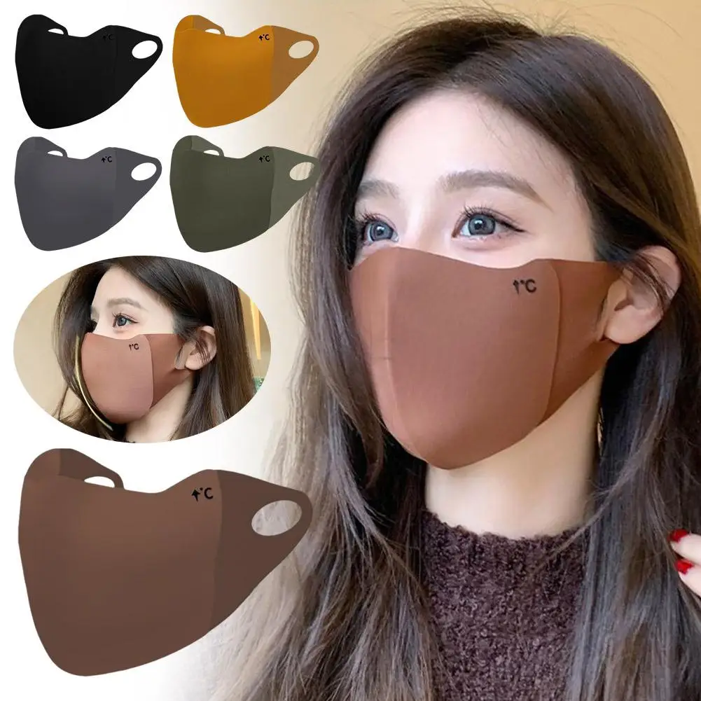 Face Mask Warm Windproof Winter Solid Color Outdoor Adjustable Fashion Sunscreen Cycling Running L3T4