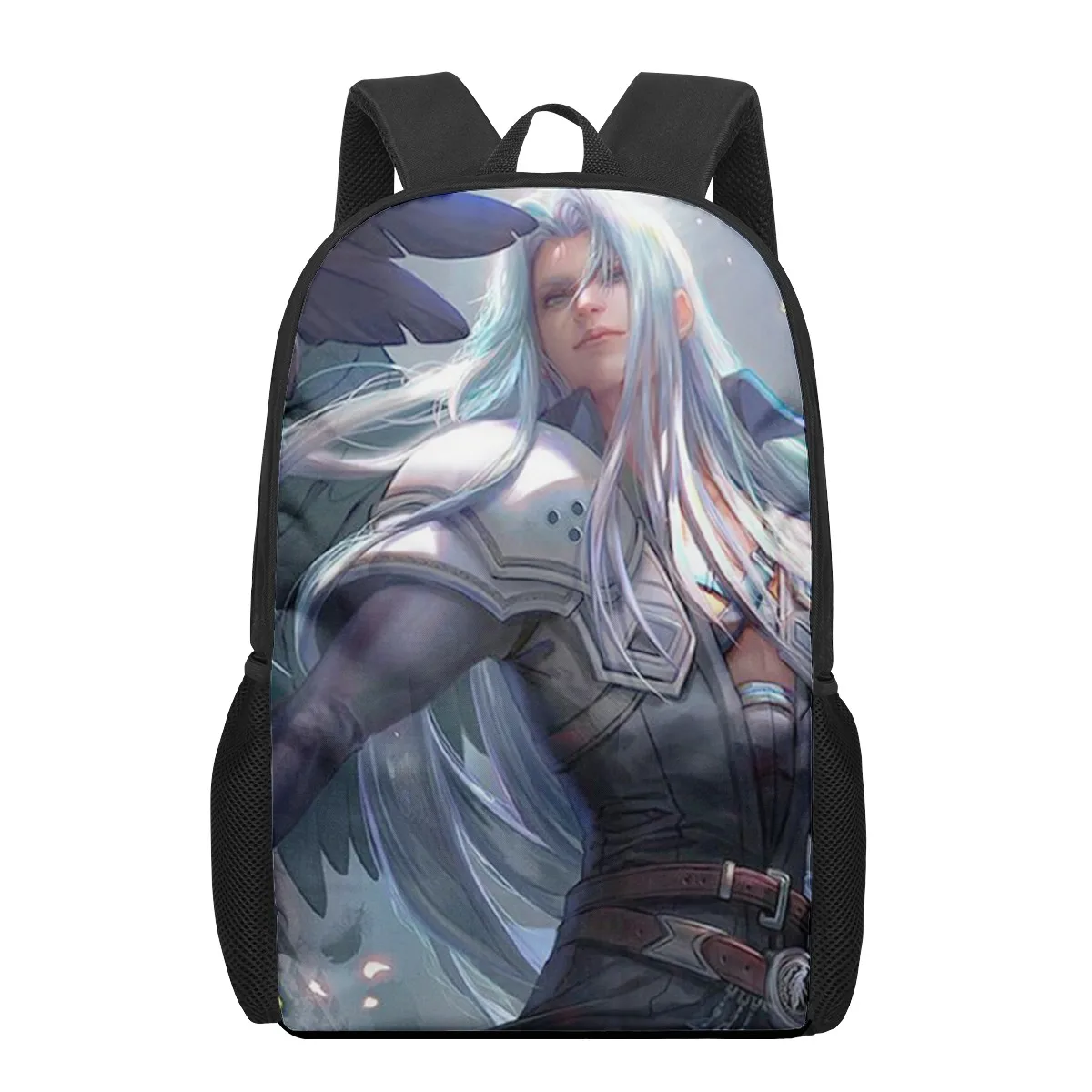 Final Fantasy Sephiroth 2021 School Bags Fashion Print Backpacks For Teenage Boys Girls Schoolbag Book Bag 16 Kids Backpack