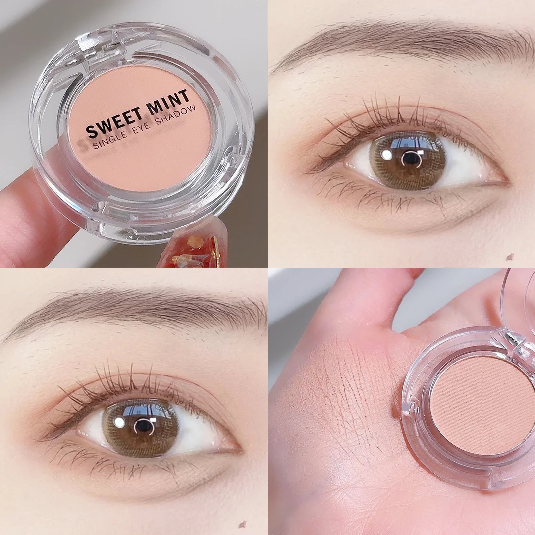Natural Matte Expanding Undereye Single Eye Shadow Palette Apricot Nude Pressed Powder Protruding Lying Silkworm Daily Makeup eye shadow,eye shadow plate