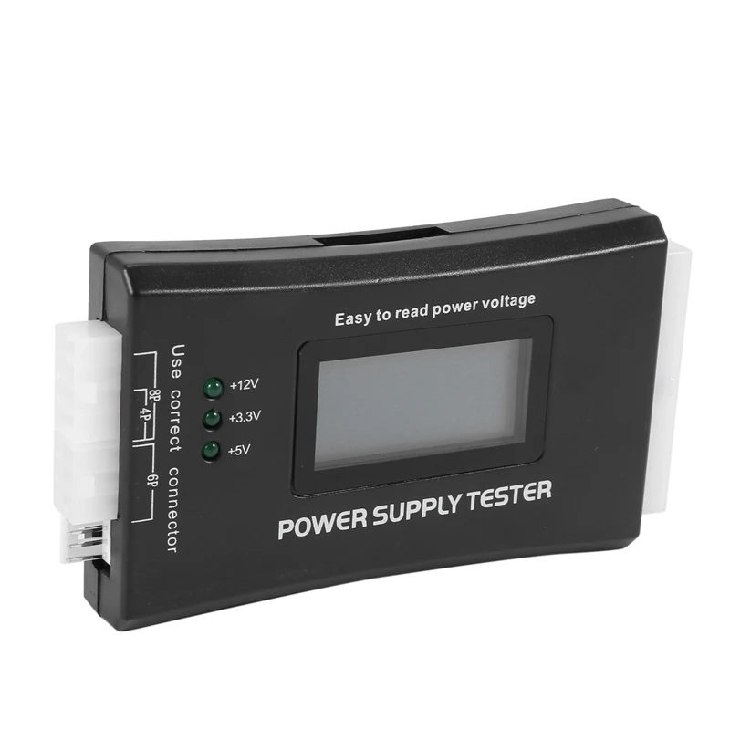 

5X 20+4 Pin LCD Power Supply Tester For ATX, ITX, BTX, PCI-E, SATA, HDD