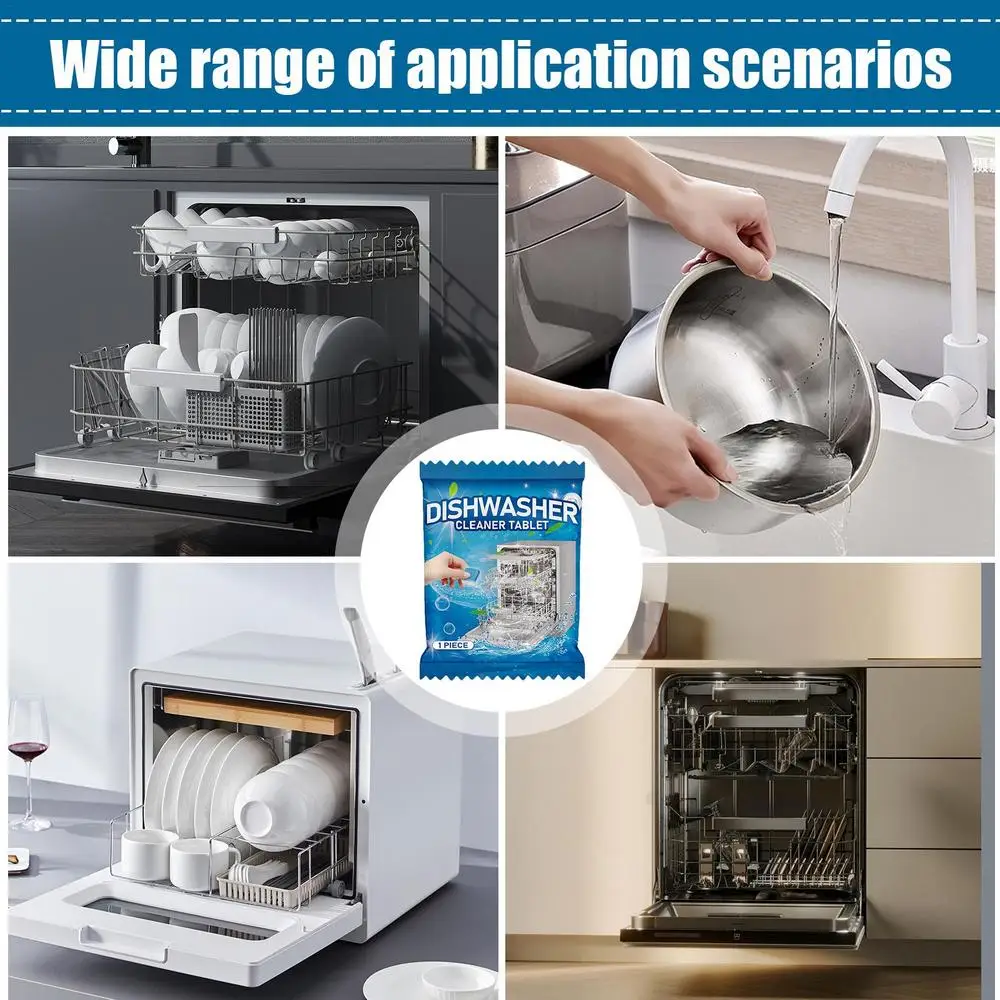 Description Picture 5 of itemClean And Clear Dishwasher Tablets 12PCS Dishwasher Cleaner Tablets Removal Of Odors Cleaner Clean Dish Washer Tablets Deep