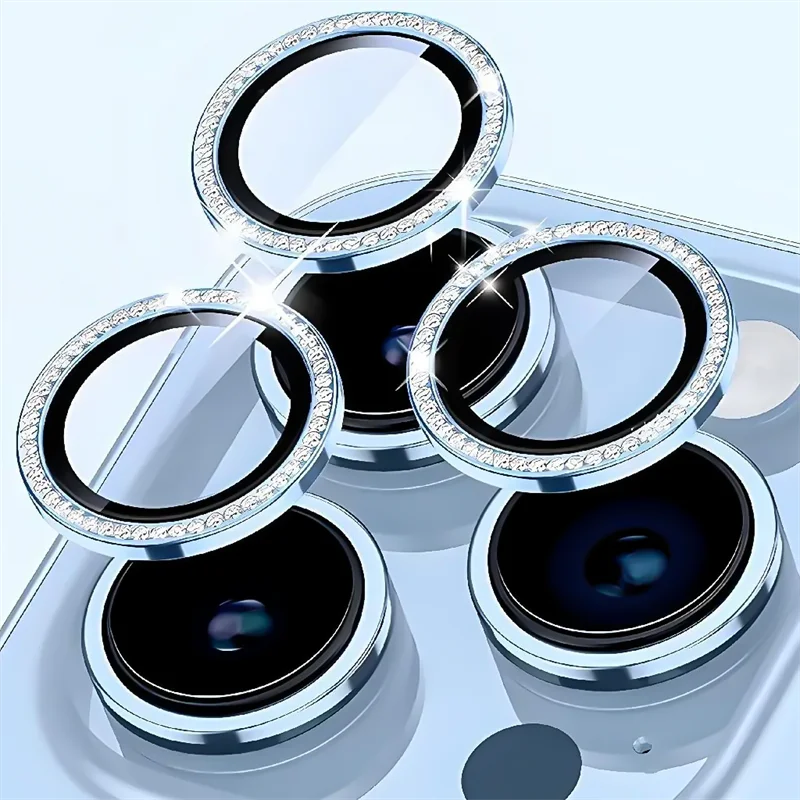 Diamond Camera Lens Protector - Premium Tempered Glass Lens Protection
