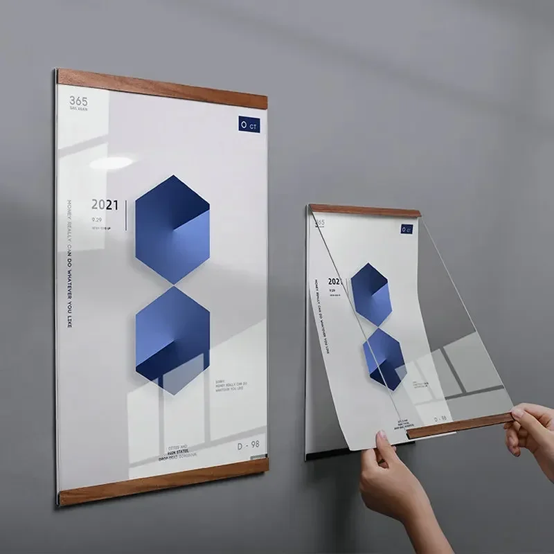Frame Classroom Board Vision Style School Wall Magnetic Office Acrylic Simple Bulletin