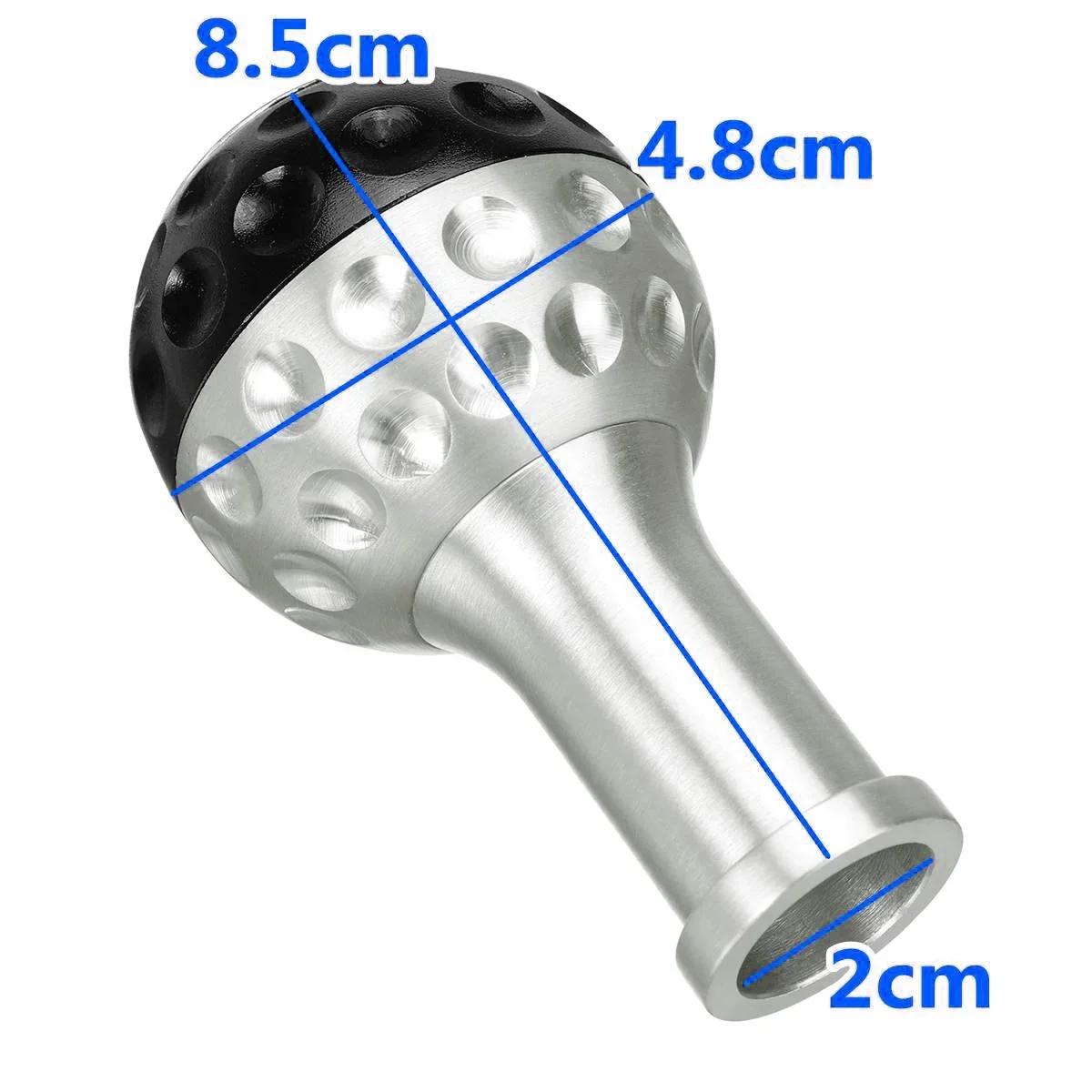 5&6단 블랙 실버 블루 레드 색상, 8/10/12mm 알루미늄 어댑터 포함, 폭스바겐 시로코, 제타, 골프 볼용 유니버설 기어 변속 노브