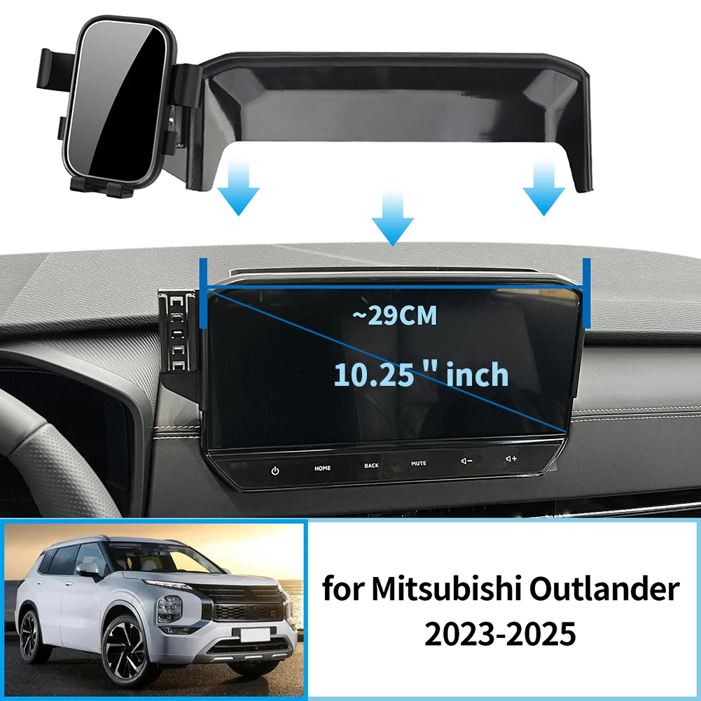 Mobile Phone Holder Car Mobile Phone Holder for Mitsubishi Outlander-(12.25in) GPS Bracket Navigation Stand Auto Accessories phone holder mobile phone holder
