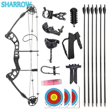 

30-55lbs Compound Bow Set Adjustable Draw Length IBO 310fps Outdoor Sports Archery Hunting Training Shooting Target Accessories