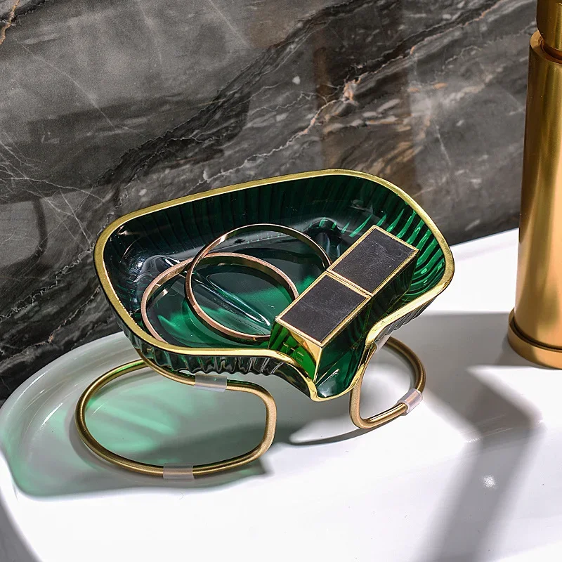 

Light Luxury Creative Toilet Soap Dish for Bathroom Shell Shape Soap Holder Self Draining Soap Box Bathroom Accessories
