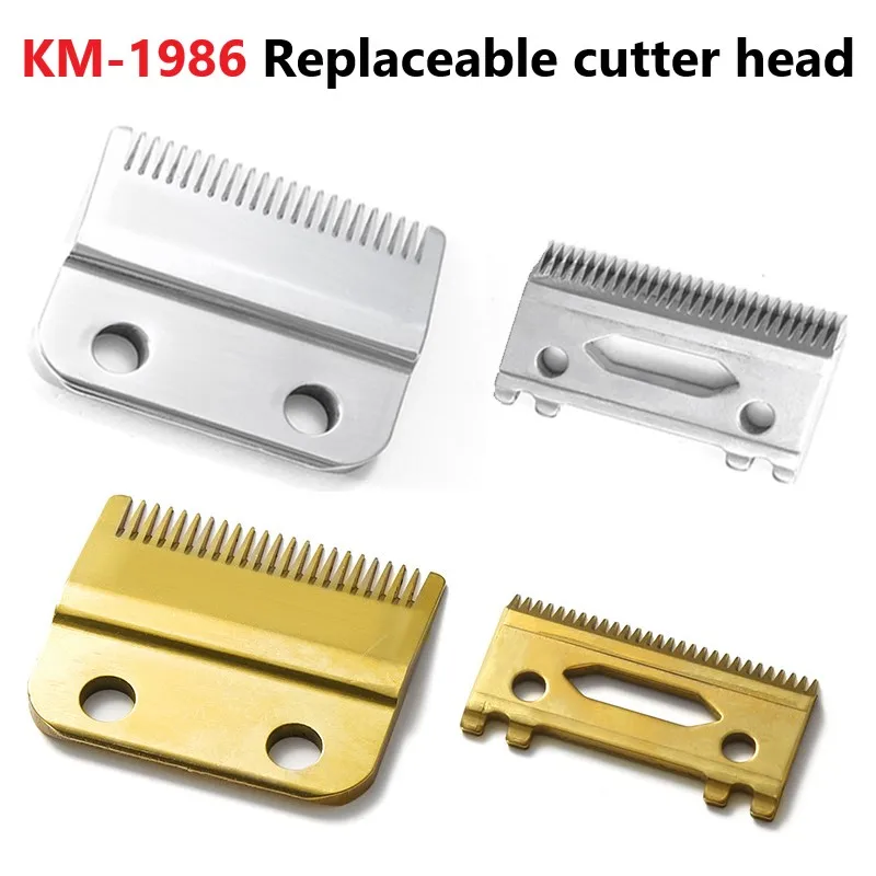 

Kemei KM-1986 Professional Hair Clipper Blade Screws Silver Golden Replacement Blade Hair Trimmer Carton Steel Accessories Blade